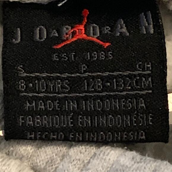 Jordans Boys Jogger Set Gray Black Fleece Pants Small Hoodie Medium Sporty Gym - Picture 11 of 16